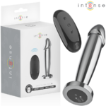 Anal Plug 10 Vibrazioni Dildo Metallo Con Telecomando M - Intense
