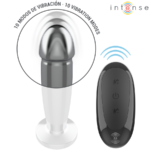 Anal Plug 10 Vibrazioni Dildo Metallo Con Telecomando M - Intense - immagine 4