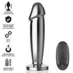 Anal Plug 10 Vibrazioni Dildo Metallo Con Telecomando M - Intense - immagine 2