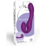 Vibratore 2 In 1 Strapless Strap-On Con Telecomando Viola - Xocoon - immagine 16