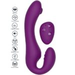 Vibratore 2 In 1 Strapless Strap-On Con Telecomando Viola - Xocoon - immagine 2