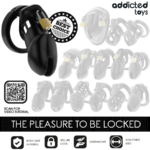 Gabbia Per Pene Obsidian Hold Taglia M - Addicted Toys Locked - immagine 7
