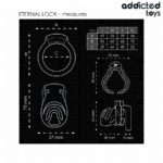 Gabbia Per Pene Con Bloccaggio Eterno 9 Cm - Addicted Toys Locked - immagine 5