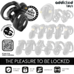 Gabbia Per Pene Con Bloccaggio Eterno 9 Cm - Addicted Toys Locked - immagine 7