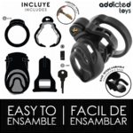 Gabbia Per Pene Con Bloccaggio Eterno 9 Cm - Addicted Toys Locked - immagine 4