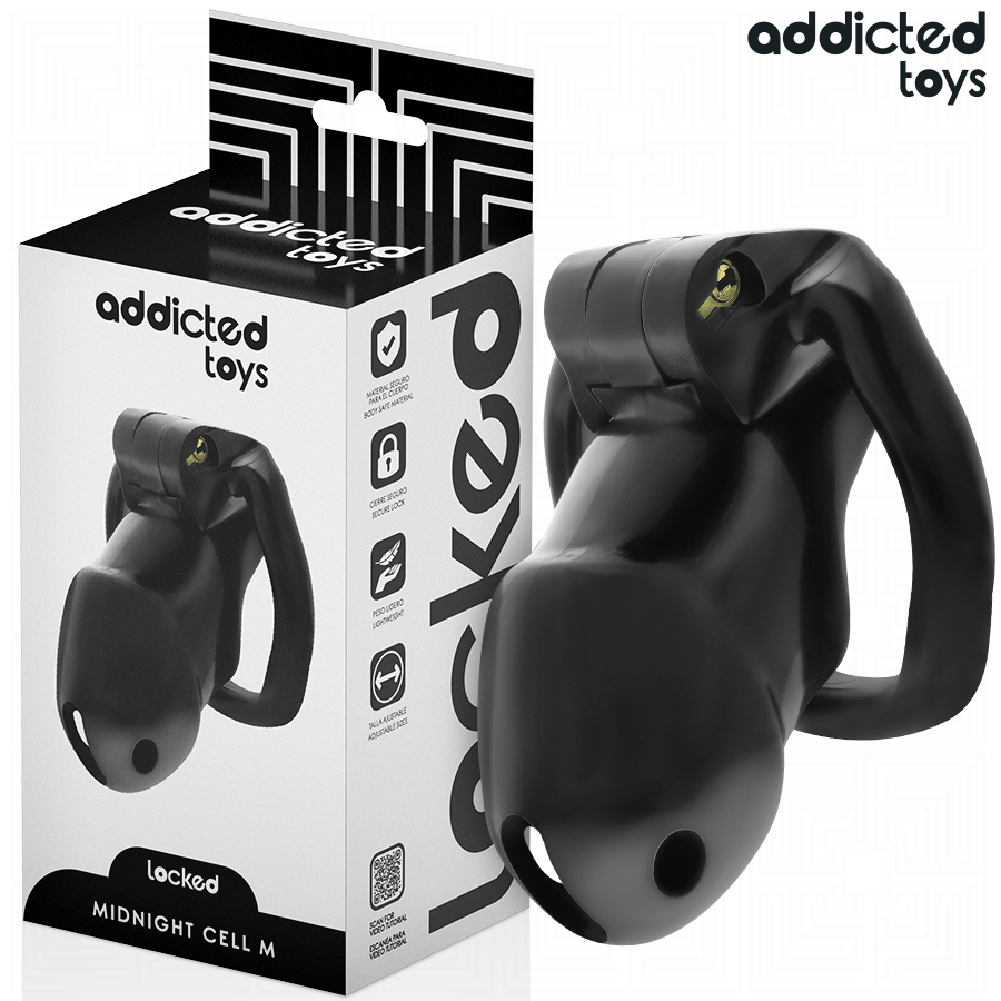 img_207051_0d2364ae33b60820d1ea9993b8c1024b_1.png Mindnight Cell Gabbia Per Pene Taglia M - Addicted Toys Locked - immagine 1