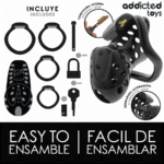 Gabbia Per Pene Cava Con Catena 10,5 Cm - Addicted Toys Locked - immagine 4