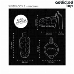 Gabbia Per Pene In Metallo Con Bloccaggio Argento Taglia S - Addicted Toys Locked - immagine 5