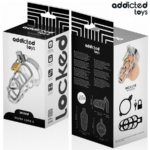 Gabbia Per Pene In Metallo Con Bloccaggio Argento Taglia S - Addicted Toys Locked - immagine 6