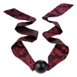 Scandal Ball Gag Con Fiocco Nero/Rosso - Calexotics