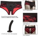 Scandal Set De Braguitas Sin Entrepiernas Con Didlo Talla S/M - Calexotics - immagine 6