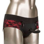 Scandal Set De Braguitas Sin Entrepiernas Con Didlo Talla S/M - Calexotics
