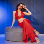 Cr  4857 Set Top Y Pantalones Rosso Talla S - Chilirose - immagine 8