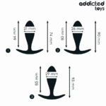 Set Di 3 Tappi Anali Modello 2 - Addicted Toys - immagine 4