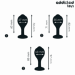 Set Di 3 Tappi Anali Con Gioiello - Addicted Toys - immagine 4