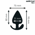 Tappo Anale Taglia Xl 9.5 Cm - Addicted Toys - immagine 4
