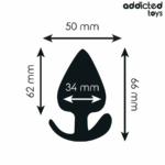 Tappo Anale Taglia M 6,6 Cm - Addicted Toys - immagine 4