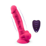 Modello Pene Realistico 18 Vibrazione Rosa + Telecomando Lrs - Silexd - immagine 4