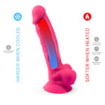 Modello Pene Realistico 18 Vibrazione Rosa + Telecomando Lrs - Silexd - immagine 6