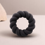 Anello Masturbatore Twist In Silicone Nero - Rocks-Off - immagine 2