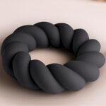 Anello Masturbatore Twist In Silicone Nero - Rocks-Off - immagine 3