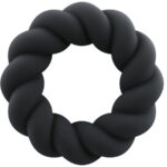 Anello Masturbatore Twist In Silicone Nero - Rocks-Off