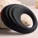 Anello Vibrante Per Pene Spire Nero - Rocks-Off - immagine 4
