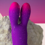 Vibratore Flessibile Glo-Girl Bunny Viola - Rocks-Off - immagine 4