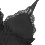 Orsacchiotto Con Dettagli In Pizzo Floreale Nero S/M - Subblime - immagine 11