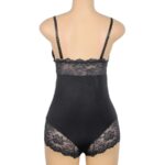 Orsacchiotto Con Dettagli In Pizzo Floreale Nero S/M - Subblime - immagine 9