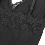 Orsacchiotto Con Dettagli In Pizzo Floreale Nero L/Xl - Subblime - immagine 13