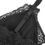Orsacchiotto Con Dettagli In Pizzo Floreale Nero L/Xl - Subblime - immagine 15