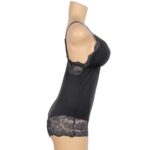 Orsacchiotto Con Dettagli In Pizzo Floreale Nero L/Xl - Subblime - immagine 8