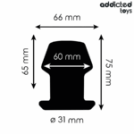 Extreme Hollow Anal Plug Taglia S 7,5 Cm - Addicted Toys - immagine 4