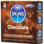 Preservativi Premium Al Cioccolato Confezione Da 4 - Skins - immagine 2