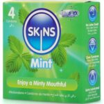 Preservativi Premium Alla Menta Confezione Da 4 - Skins - immagine 2