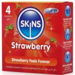 Preservativi Premium Alla Fragola Confezione Da 4 - Skins - immagine 2