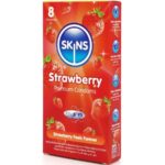 Preservativi Premium Alla Fragola Confezione Da 8 - Skins - immagine 2