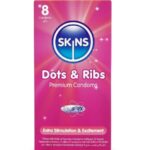 Dots & Ribs Premium Condoms Confezione Da 8 - Skins