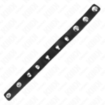 Anello Per Pene In Pelle Con Punte 21,5 X 1,6 Cm - Kink - immagine 5