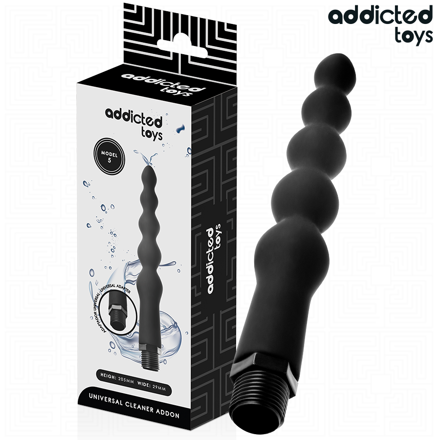 img_213593_1cce552cc945c218d7182cb1e8b91a59_1.png Pulitore Anale Con Adattatore Universale Modello 5 - Addicted Toys - immagine 1
