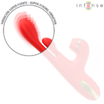 Katy Stimolatore Clitorideo Multifunzione 4 Testine Intercambiabili Rosso - Intense - immagine 7