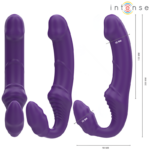 Jill Doppio Vibratore 20 Cm Viola Telecomando - Intense - immagine 3