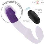 Jill Doppio Vibratore 20 Cm Viola Telecomando - Intense - immagine 5