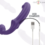 Jill Doppio Vibratore 20 Cm Viola Telecomando - Intense - immagine 7