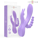 Miko Triplo Vibratore Coniglio & Stimolatore & Anale 7 Vibrazioni Viola - Intense