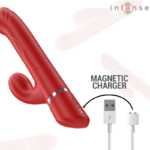 Lele Vibratore Multifunzione Rotante E Oscillante E Stimolante Rosso - Intense - immagine 7