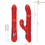 Lele Vibratore Multifunzione Rotante E Oscillante E Stimolante Rosso - Intense - immagine 3