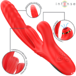 Karol Vibratore Multifunzione Spinta E Stimolazione E Onde Stimolanti Rosso - Intense - immagine 2