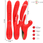 Karol Vibratore Multifunzione Spinta E Stimolazione E Onde Stimolanti Rosso - Intense - immagine 4